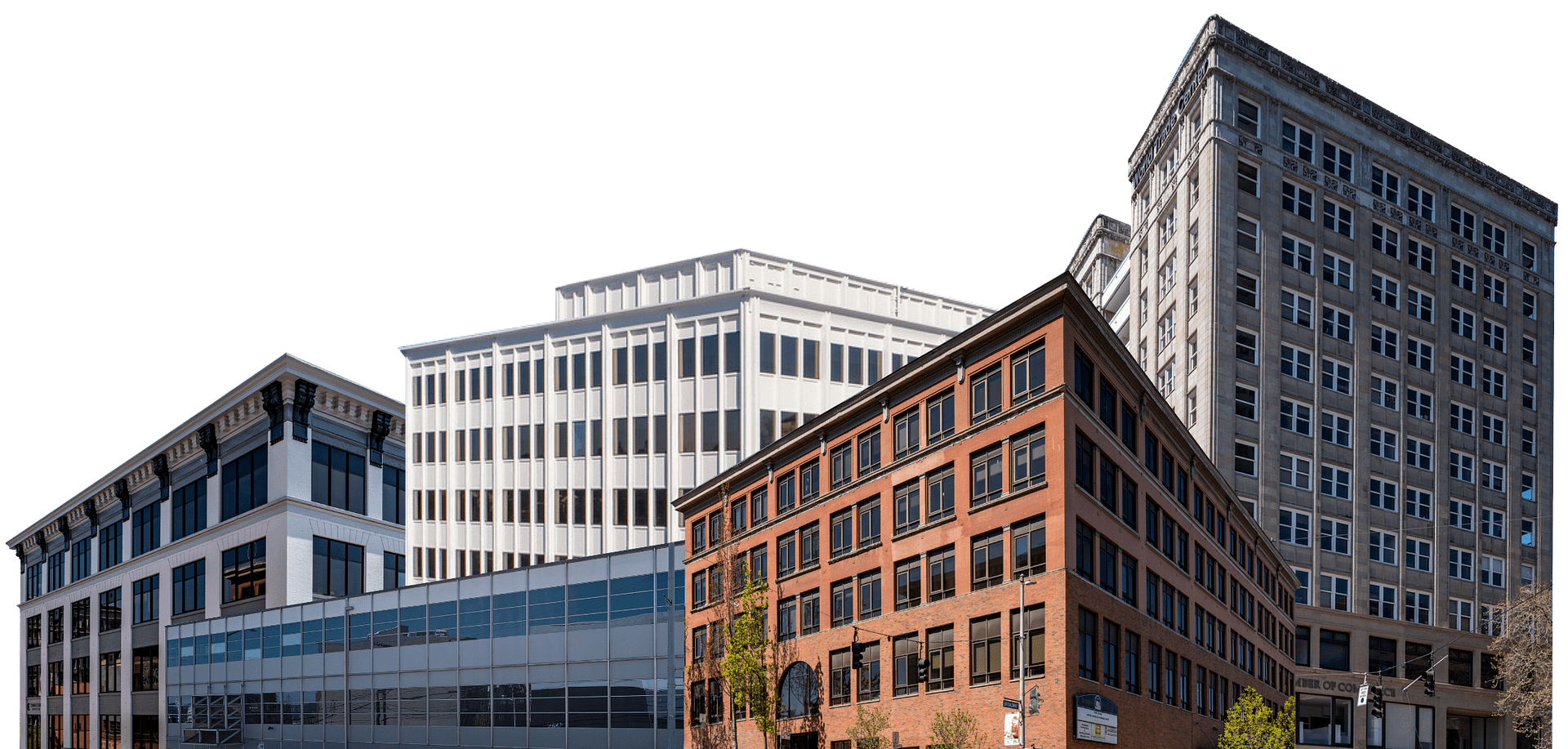 Collage of Five Different Buildings